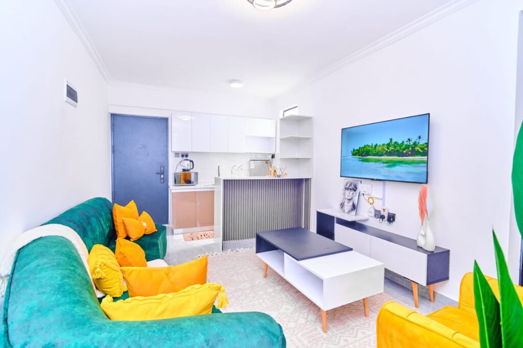 Fully furnished one bedroom apartment for rent in Kilimani -Nairobi City Skylight view Apartment